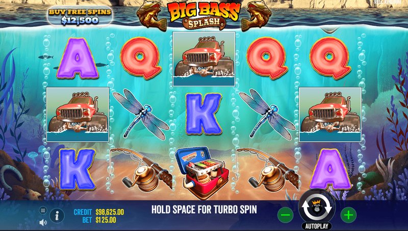Großes Bassen-Spiel auf den Slot Big Bass Splash bei Casinobeträgern in